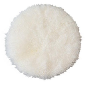 pad SHAUN Sitzkissen aus Lammfell - ivory - Ø 35 cm