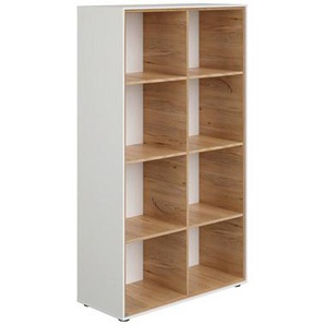 Paidi Babyregal Lieven , Weiß, Eiche , 6 Fächer , 97.2x165.0x38.8 cm , Blauer Engel, Goldenes M , Kinder & Jugendmöbel, Kindermöbel, Kinderregale