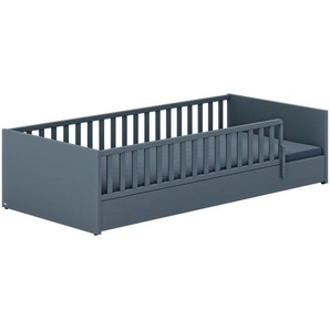 Paidi Bodenbett Little Flo, Blau, 90x200 cm, Blauer Engel, Goldenes M, in verschiedenen Größen erhältlich, bodentiefer Einstieg, Kinder- &