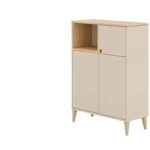 PAIDI Highboard Mila & Ben - beige - Materialmix - 94,8 cm - 129,6 cm - cm 40,1 | Möbel Kraft