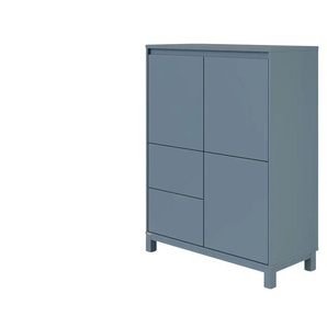 PAIDI Highboard  Olli ¦ blau ¦ Maße (cm): B: 94,8 H: 119,7 T: 40.1