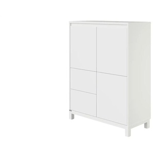 PAIDI Highboard  Olli ¦ weiß ¦ Maße (cm): B: 94,8 H: 119,7 T: 40.1