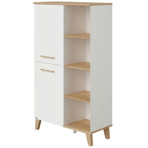 PAIDI Highboard Oscar - weiß - Materialmix - 94,8 cm - 159 cm - cm 39,9 | Möbel Kraft