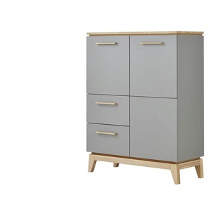 PAIDI Highboard Sten - grau - Materialmix - 94,6 cm - 123,2 cm - cm 39,3 | Möbel Kraft