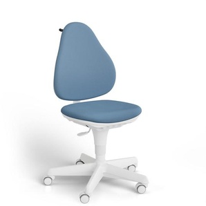 Paidi Jugenddrehstuhl Jooki, Weiß, Hellblau, Textil, Drehkreuz, 58x97x54 cm, Blauer Engel, Goldenes M, Oeko-Tex® Standard 100, Stoffauswahl, Sitzfläche 360° drehbar, mit Griff, Arbeitszimmer, Bürostühle, Jugend- & Kinderschreibtischstühle