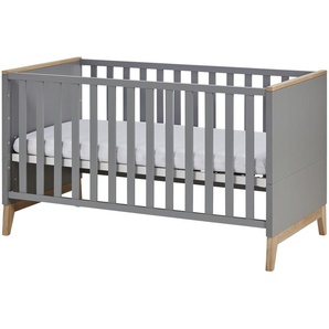 PAIDI Kinderbett  Sten - grau - Materialmix - 76,6 cm - 87,4 cm | Möbel Kraft