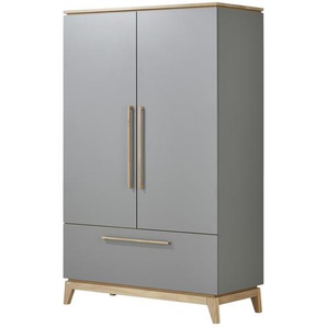 PAIDI Kleiderschrank 2-türig  Sten - grau - Materialmix - 123,3 cm - 200 cm - 57,1 cm | Möbel Kraft