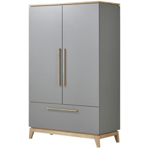 PAIDI Kleiderschrank 2-türig  Sten  ¦ grau ¦ Maße (cm): B: 123,3 H: 200 T: 57.1