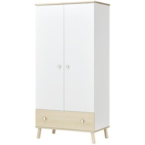 PAIDI Kleiderschrank 2-türig  Ylvie ¦ weiß ¦ Maße (cm): B: 96,4 H: 198,7 T: 56,3