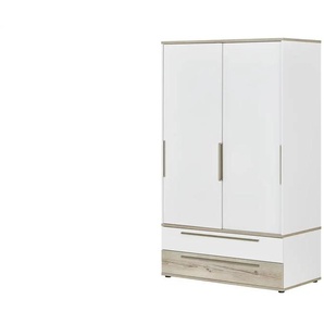 PAIDI Kleiderschrank Carlo - weiß - Materialmix - 123,5 cm - 206,8 cm - cm 62,0 | Möbel Kraft