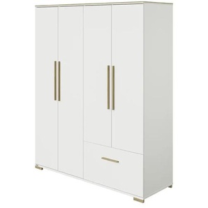 PAIDI Kleiderschrank  Enie ¦ weiß ¦ Maße (cm): B: 164 H: 200,4 T: 55.6