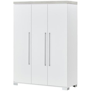 PAIDI Kleiderschrank  Kira - weiß - Materialmix - 135,3 cm - 193,1 cm - 55,6 cm | Möbel Kraft