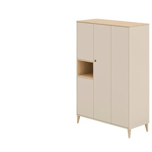 PAIDI Kleiderschrank  Mila & Ben ¦ beige ¦ Maße (cm): B: 141,2 H: 205,8 T: 58.2