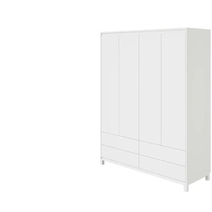 PAIDI Kleiderschrank Olli - weiß - Materialmix - 164 cm - 204 cm - cm 56,1 | Möbel Kraft