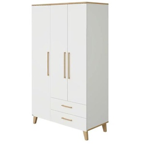 PAIDI Kleiderschrank  Oscar ¦ weiß ¦ Maße (cm): B: 123,5 H: 206 T: 55.9