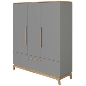 PAIDI Kleiderschrank  Sten ¦ grau ¦ Maße (cm): B: 170,7 H: 200 T: 57.2