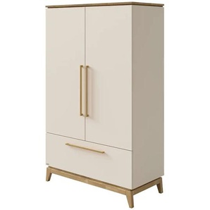 PAIDI Kleiderschrank  Stiene ¦ beige ¦ Maße (cm): B: 123,3 H: 200 T: 57.2