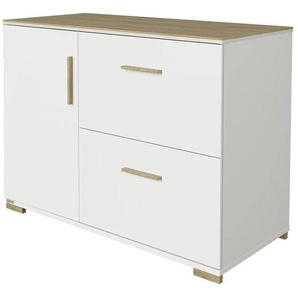 PAIDI Kommode - weiß - Materialmix - 123,5 cm - 92,1 cm - cm 55,6 | Möbel Kraft