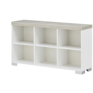 PAIDI Regal Kira - weiß - Materialmix - 135,3 cm - 76,6 cm - cm 37,9 | Möbel Kraft