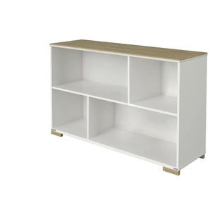 PAIDI Regal - weiß - Materialmix - 123,5 cm - 76,2 cm - cm 38,0 | Möbel Kraft