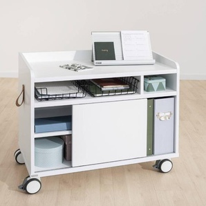 Paidi Rollcaddy, Weiß, Holzoptik