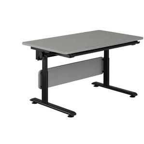 PAIDI Schülerschreibtisch Diego Black - grau - Materialmix - 120 cm - 53 cm - cm 70,0 | Möbel Kraft