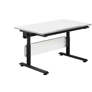 PAIDI Schülerschreibtisch  Diego Black ¦ weiß ¦ Maße (cm): B: 120 H: 53 T: 70.0