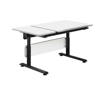 PAIDI Schülerschreibtisch  Diego Black ¦ weiß ¦ Maße (cm): B: 130 H: 53 T: 70.0