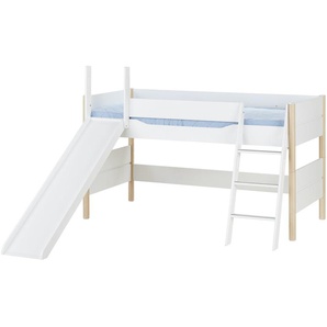 PAIDI Spielbett mit Rutsche  Ylvie ¦ weiß ¦ Maße (cm): B: 211,5 H: 150,4 T: 239