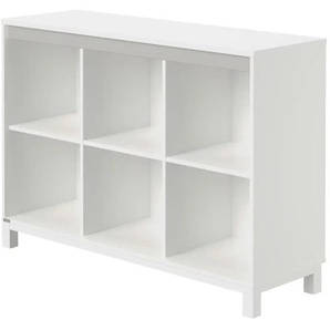 PAIDI Standregal  Olli ¦ weiß ¦ Maße (cm): B: 123,5 H: 87,9 T: 40.1