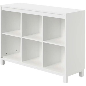 PAIDI Standregal Olli - weiß - Materialmix - 123,5 cm - 87,9 cm - cm 40,1 | Möbel Kraft