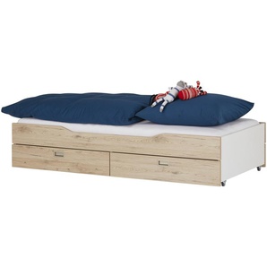 PAIDI Unterschiebebett  Fionn ¦ weiß ¦ Maße (cm): B: 198 H: 94,9 T: 40.4