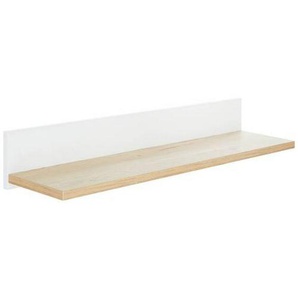Paidi Wandboard Lennox Fresh , Weiß, Eiche , 90x13.9x21.6 cm , Blauer Engel, Goldenes M , Babymöbel, Babyregale