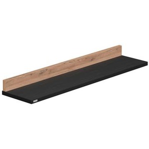 Paidi Wandboard Tomke , Schwarz, Eiche , 94.8x8.2x22.5 cm , Blauer Engel, Goldenes M , Babymöbel, Babyregale