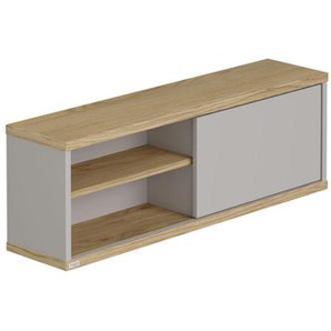 Paidi Wandregal Benne , Eiche, Hellgrau , Holzwerkstoff , 1 Fächer , 86.4x29.0x20.0 cm , Blauer Engel, Goldenes M , Kinder & Jugendmöbel, Kindermöbel, Kinderregale