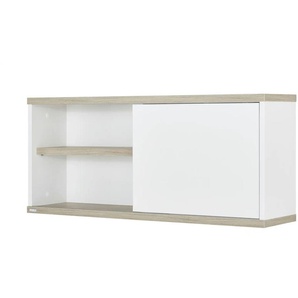 PAIDI Wandregal mit Schiebetür Carlo - weiß - Materialmix - 86,4 cm - 37,4 cm - cm 20,0 | Möbel Kraft