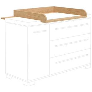 Paidi Wickelaufsatz Kira Eiche Nebraska/Kreideweiß, Eiche, Holzwerkstoff, 94.8x12.5x78.4 cm, Blauer Engel, Goldenes M, Babymöbel, Wickelkommoden &