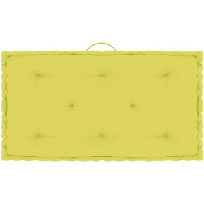 vidaXL Paletten-Bodenkissen Apfelgrün 73x40x7 cm Baumwolle