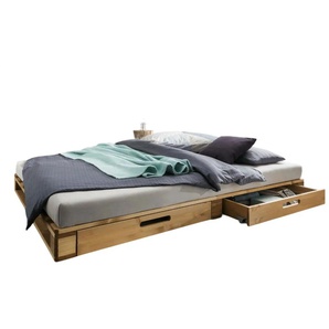 Palettenbett mit Stauraum Dallas ¦ holzfarben ¦ Maße (cm): B: 140 H: 14