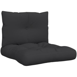 Palettenkissen 2-tlg. Schwarz Stoff Vidaxl