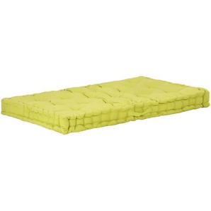 vidaXL Palettenkissen Baumwolle 120×80×10 cm Grün