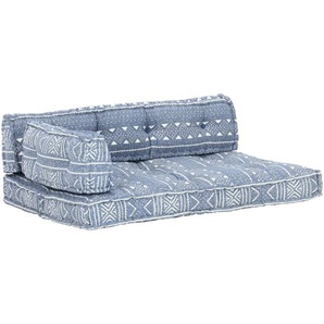 Palettensofa-Auflage Indigo Stoff Patchwork