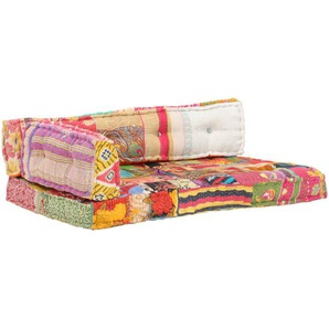 Palettensofa-Auflage Mehrfarbig Stoff Patchwork