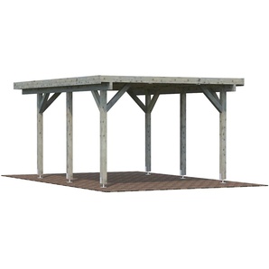 Einzelcarport PALMAKO Karl Carports grau (hellgrau) Carports