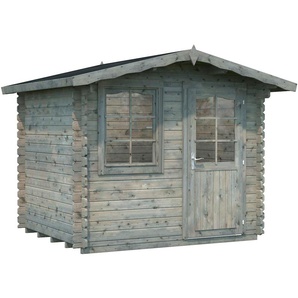 Gartenhaus PALMAKO Emma Gartenhäuser Gr. Fußboden im Gartenhaus, ohne Dacheindeckung, grau Gartenhäuser aus Holz 4,6 qm
