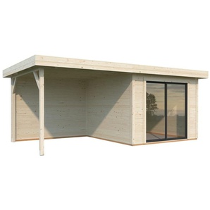Palmako Gartenhaus Lydia 285 x 563 cm mit Schiebetüren naturbelassen GLO784104895