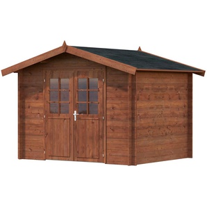 Gartenhaus PALMAKO Valentine Gartenhäuser Gr. ohne Dacheindeckung, braun Gartenhäuser aus Holz 6,1 qm