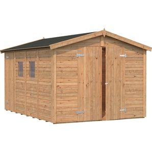 Gerätehaus PALMAKO Dan Gerätehäuser braun (hellbraun) Geräteschuppen hellbraun