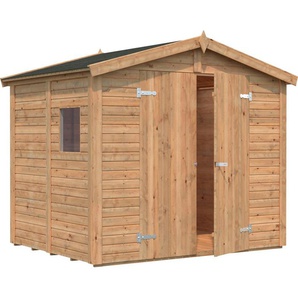 Gerätehaus PALMAKO Dan Gerätehäuser braun (hellbraun) Geräteschuppen hellbraun