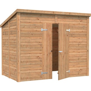 Gerätehaus PALMAKO Leif Gerätehäuser braun (hellbraun) Geräteschuppen hellbraun